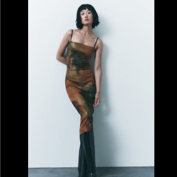 PRINTED KNIT DRESS - Picture 9 of 16